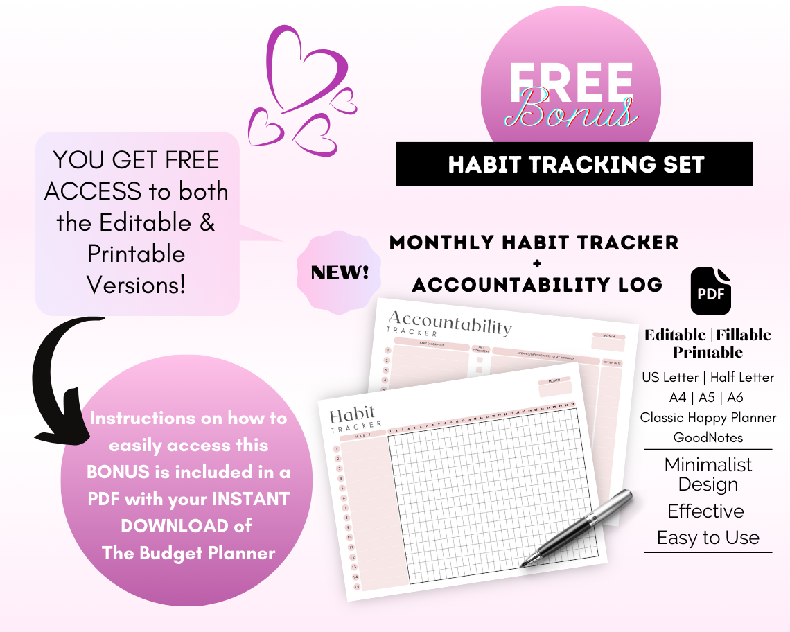 Budget Planner for iPad / Samsung Tablet: Notability, Noteshelf, Goodnotes Planner (Purple Dreams)