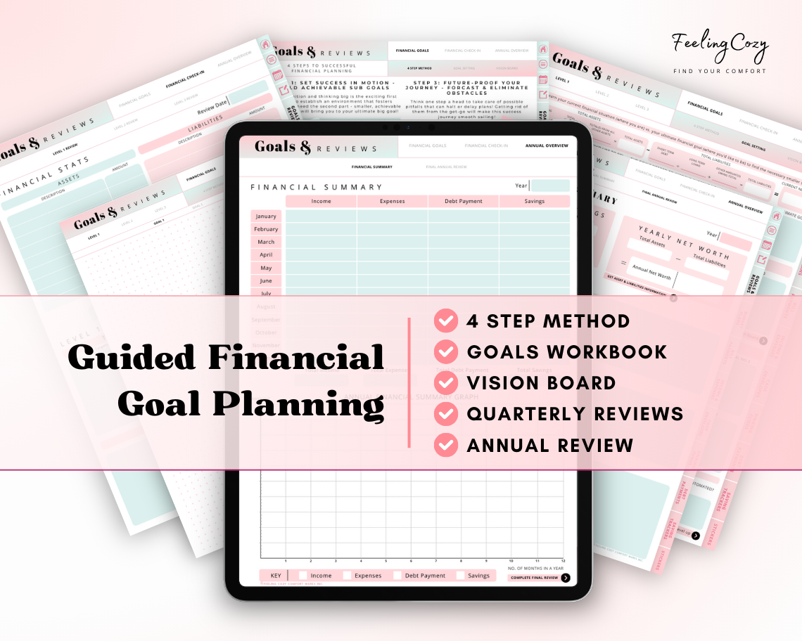 Budget Planner for iPad / Samsung Tablet: Notability, Noteshelf, Goodnotes Planner (Ombre)