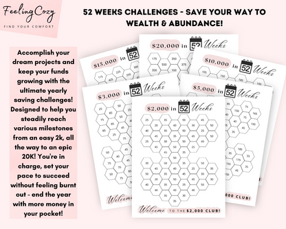 Savings Challenge & Tracker Bundle | Printable Edition