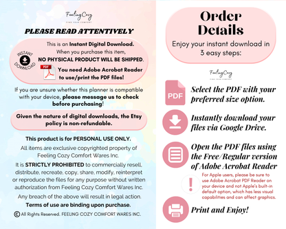 ADHD Cleaning Planner Bundle: Cleaning Checklist | Family Chore Chart | Declutter | Deep-Cleaning Schedule