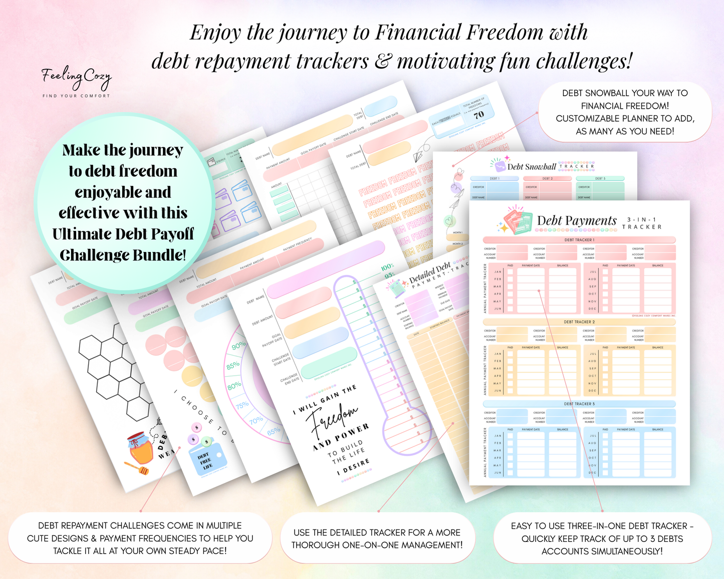 ADHD Budget Planner Printable | Weekly, Biweekly Paycheck Templates, Monthly Financial Planners | A4 A5 Budget Inserts