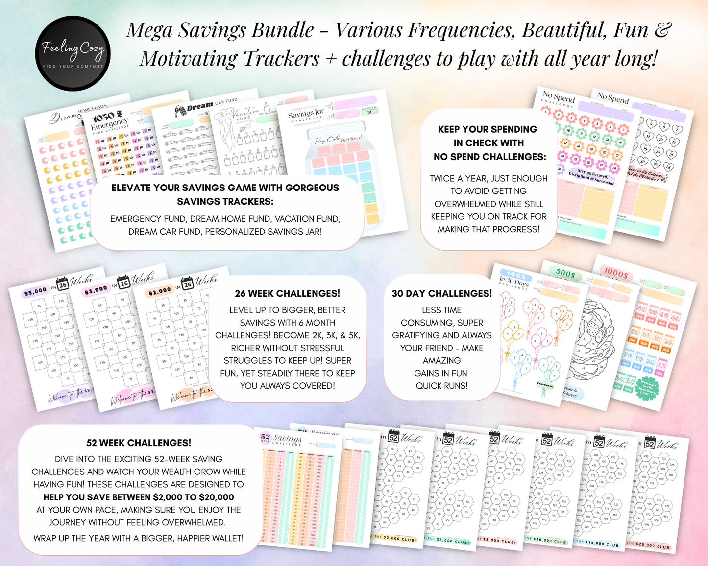 ADHD Budget Planner Printable | Weekly, Biweekly Paycheck Templates, Monthly Financial Planners | A4 A5 Budget Inserts