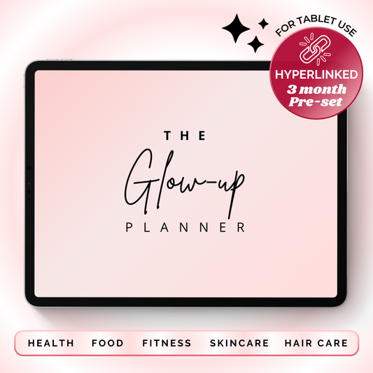 Digital Fitness Planner (Pink) | Landscape Edition | iPad, Samsung Tablet - Notability / Goodnotes Planner