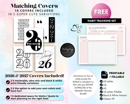 A5 Cover Inserts, A5 dashboard