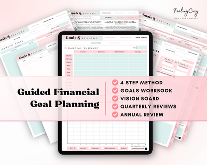 Budget Planner for iPad / Samsung Tablet: Notability, Noteshelf, Goodnotes Planner (Ombre)