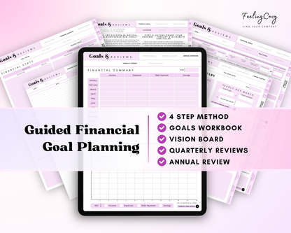 Budget Planner for iPad / Samsung Tablet: Notability, Noteshelf, Goodnotes Planner (Purple Dreams)