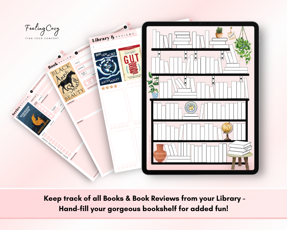 The Bookish Diaries: Digital Reading Journal for Book Lovers | Ipad / Tablet Use | Goodnotes Planner