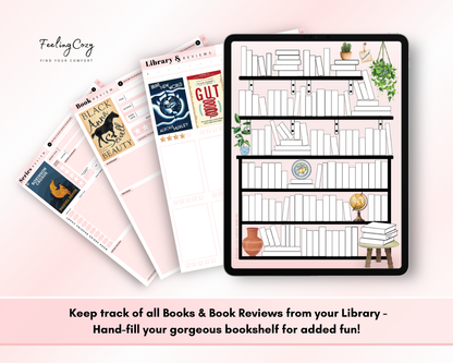 The Bookish Diaries: Digital Reading Journal for Book Lovers | Ipad / Tablet Use | Goodnotes Planner