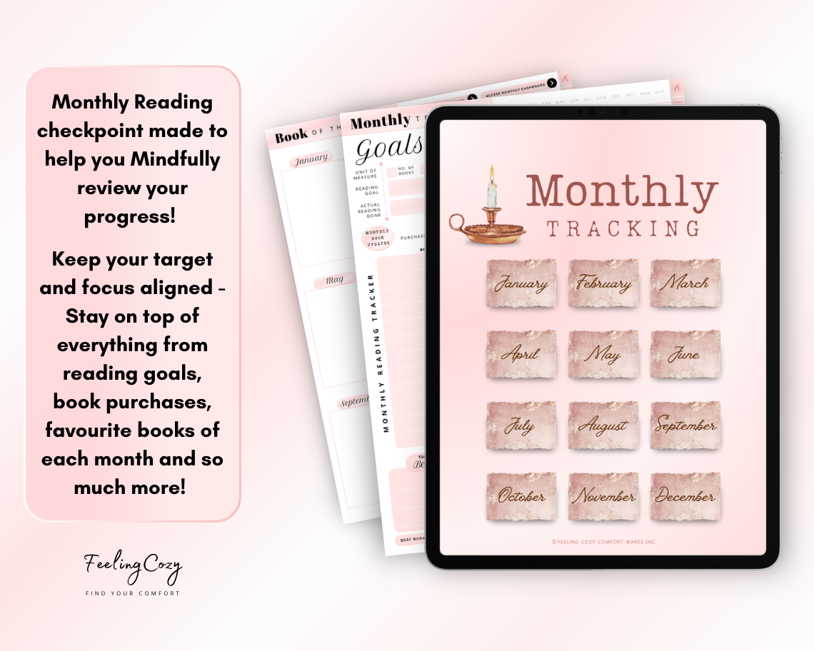 The Bookish Diaries: Digital Reading Journal for Book Lovers | Ipad / Tablet Use | Goodnotes Planner