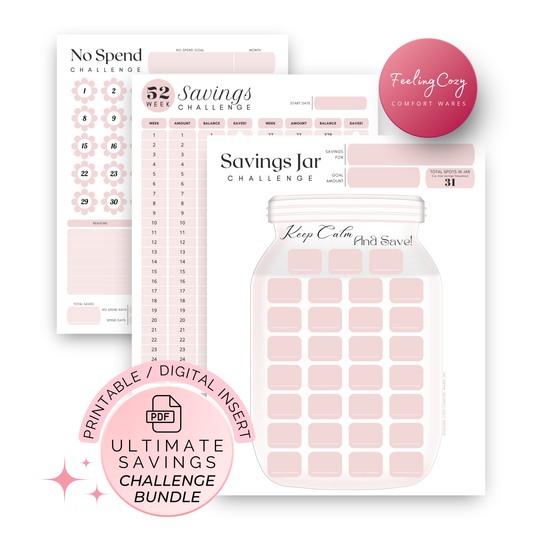 Savings Challenge & Tracker Bundle | Printable Edition