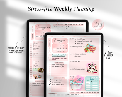 Simple 2025 Digital Planner: Daily Weekly Monthly iPad Planner for Goodnotes, Notability & More