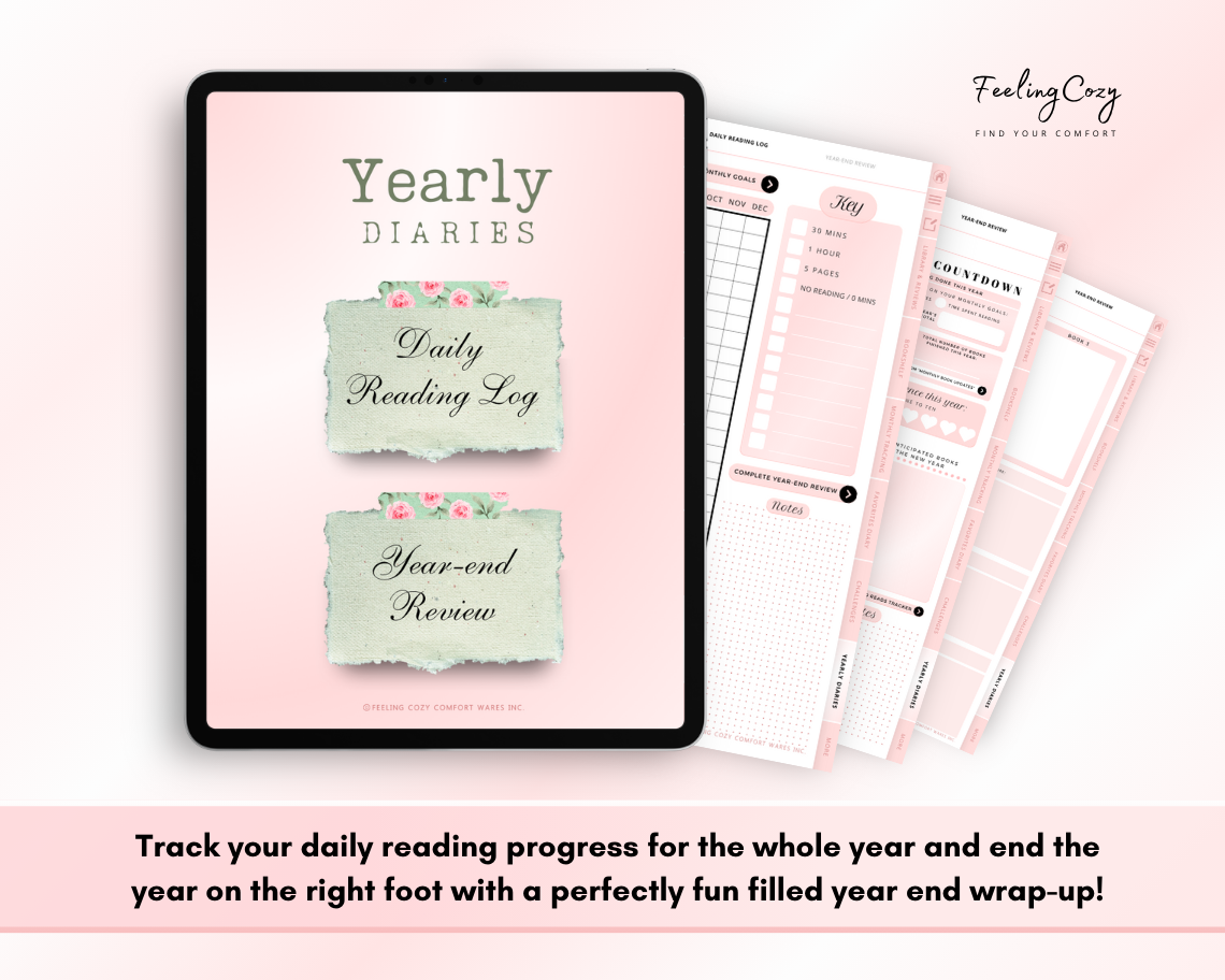 The Bookish Diaries: Digital Reading Journal for Book Lovers | Ipad / Tablet Use | Goodnotes Planner