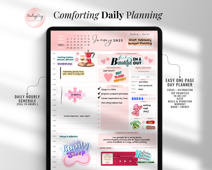 Simple 2025 Digital Planner: Daily Weekly Monthly iPad Planner for Goodnotes, Notability & More
