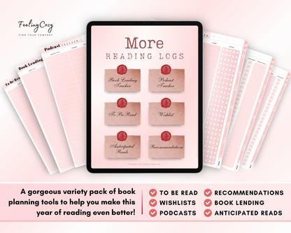 The Bookish Diaries: Digital Reading Journal for Book Lovers | Ipad / Tablet Use | Goodnotes Planner