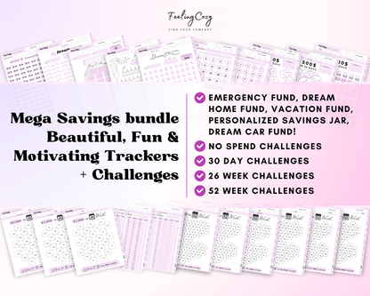 Budget Planner for iPad / Samsung Tablet: Notability, Noteshelf, Goodnotes Planner (Purple Dreams)