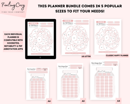 Savings Challenge & Tracker Bundle | Printable Edition