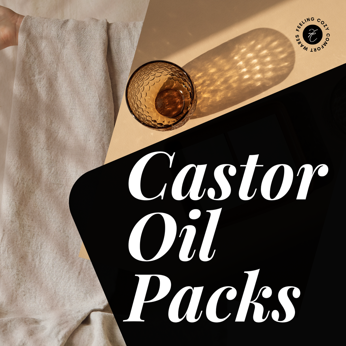 Organic Castor Oil in Glass (500ml) | Cold-Pressed & Hexane-Free for Castor Oil Packs, Liver Detox, Hair Growth & Face