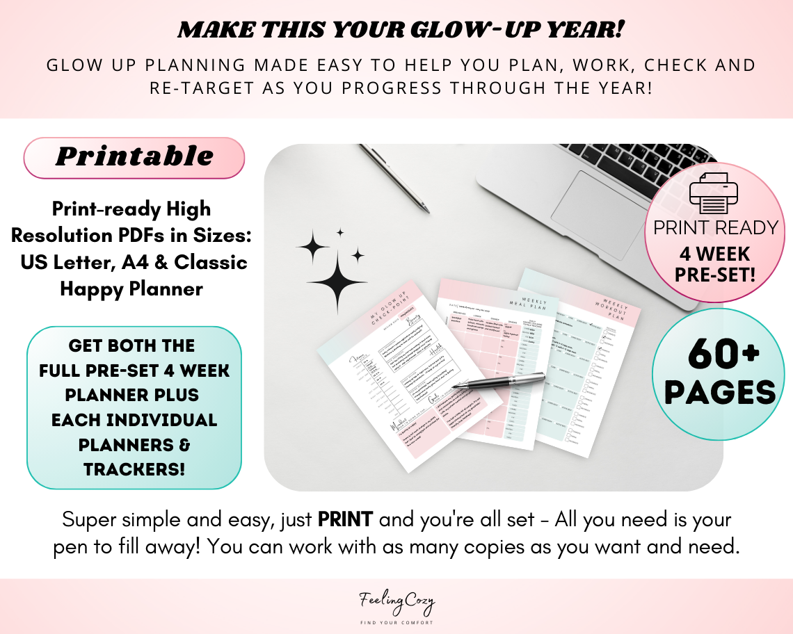 The Glow up Planner (Ombre)