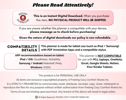 The Bookish Diaries: Digital Reading Journal for Book Lovers | Ipad / Tablet Use | Goodnotes Planner