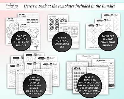 Ultimate Happy Planner Templates | Happy Planner Template Bundle (Black & White)