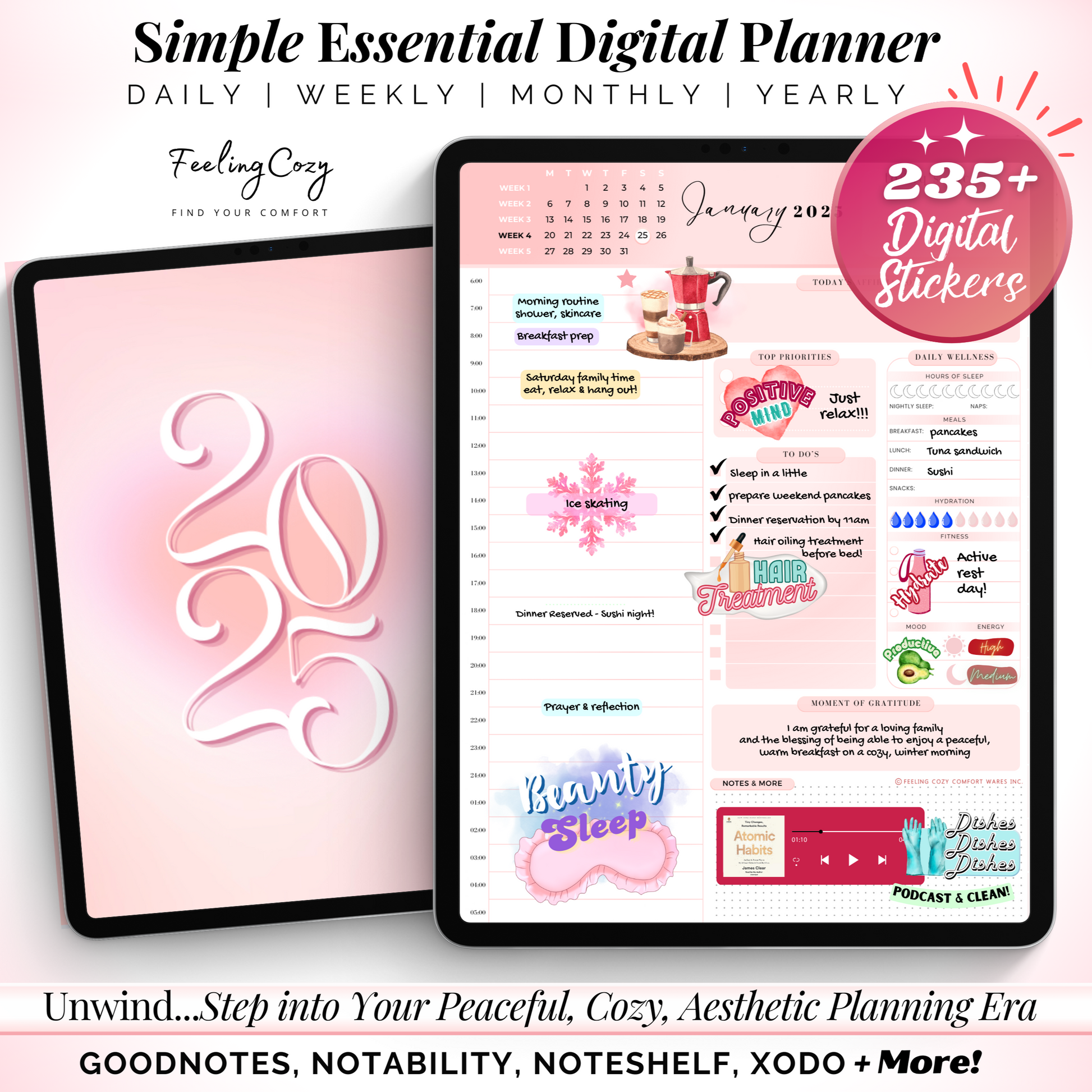 2025 Digital Planner, Planner 2025 Digital, Goodnotes planner, 
digital planner for iPad, 2025 Daily Planner, 2025 Hourly Schedule, 2025 Weekly Planner, Weekly Schedule, Monthly Planner, To-do list, Notability Planner, goodnotes sticker, best digital planner, beginner friendly digital planner, weekly schedule template, Monthly Calendar


2025 Digital Planner, Planner 2025 Digital, Goodnotes planner, 
digital planner for iPad, 2025 Daily Planner, 2025 Hourly Schedule, 2025 Weekly Planner, Weekly Schedule
