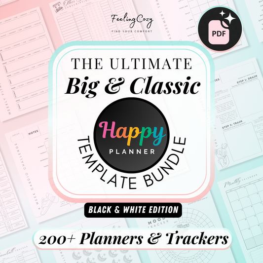 Big Happy Planner, Classic Happy Planner Template, Happy Planner Refills, Happy Planner Printables