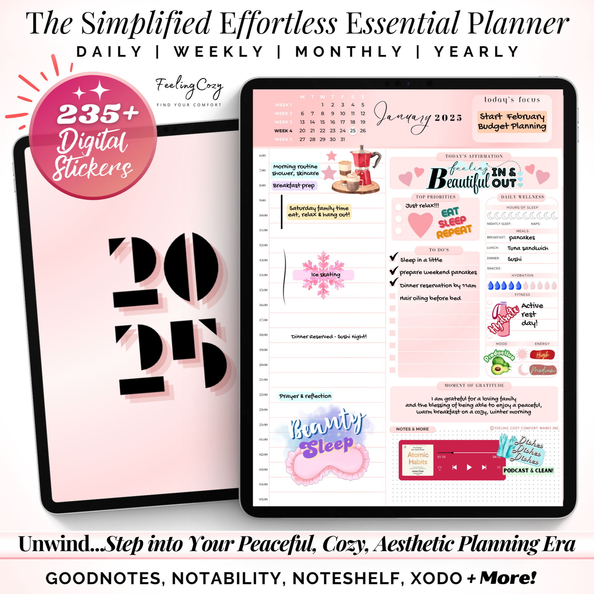 2025 Digital Planner, Planner 2025 Digital, Goodnotes planner, 
digital planner for iPad, 2025 Daily Planner, 2025 Hourly Schedule, 2025 Weekly Planner, Weekly Schedule, Monthly Planner, To-do list, Notability Planner, goodnotes sticker, best digital planner, beginner friendly digital planner, weekly schedule template, Monthly Calendar


2025 Digital Planner, Planner 2025 Digital, Goodnotes planner, 
digital planner for iPad, 2025 Daily Planner, 2025 Hourly Schedule, 2025 Weekly Planner, Weekly Schedule