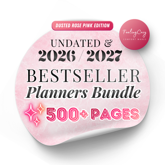 Big & Classic Happy Planner Printables Inserts | Happy Planner Template Bundle (Pink)