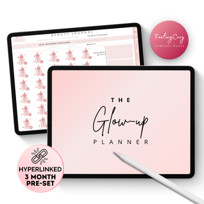 Digital Fitness Planner (Pink) | Landscape Edition | iPad, Samsung Tablet - Notability / Goodnotes Planner