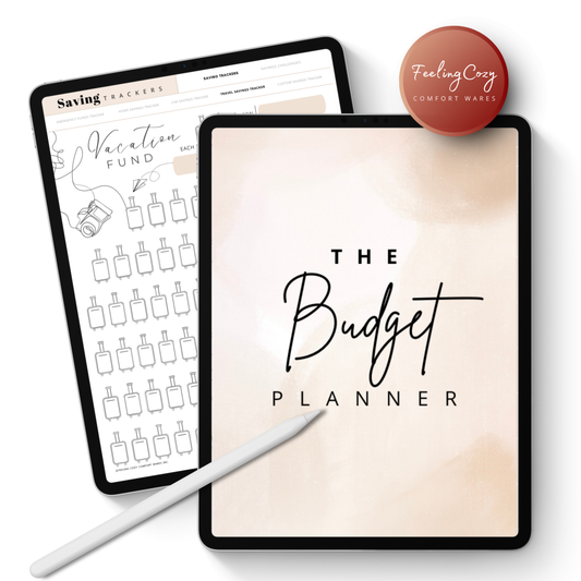 Budget Planner for iPad / Samsung Tablet: Notability, Noteshelf, Goodnotes Planner (Beige)