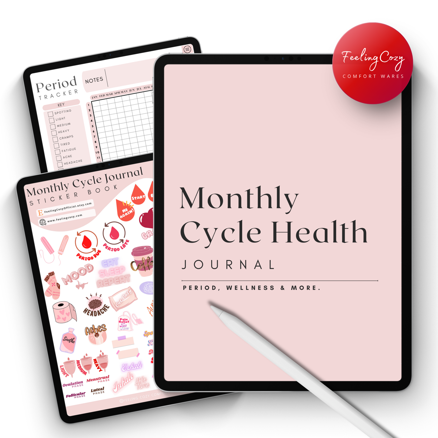 Digital Monthly Cycle Journal (Pink)