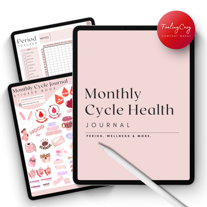 Digital Monthly Cycle Journal (Pink)