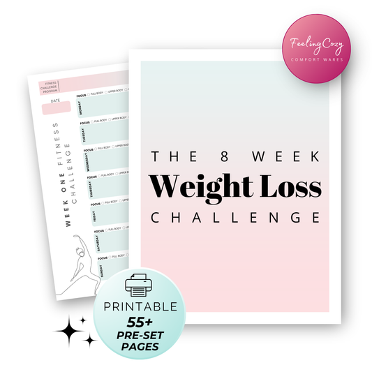 8 Week Weight Loss Journal (Ombre) | Printable Edition