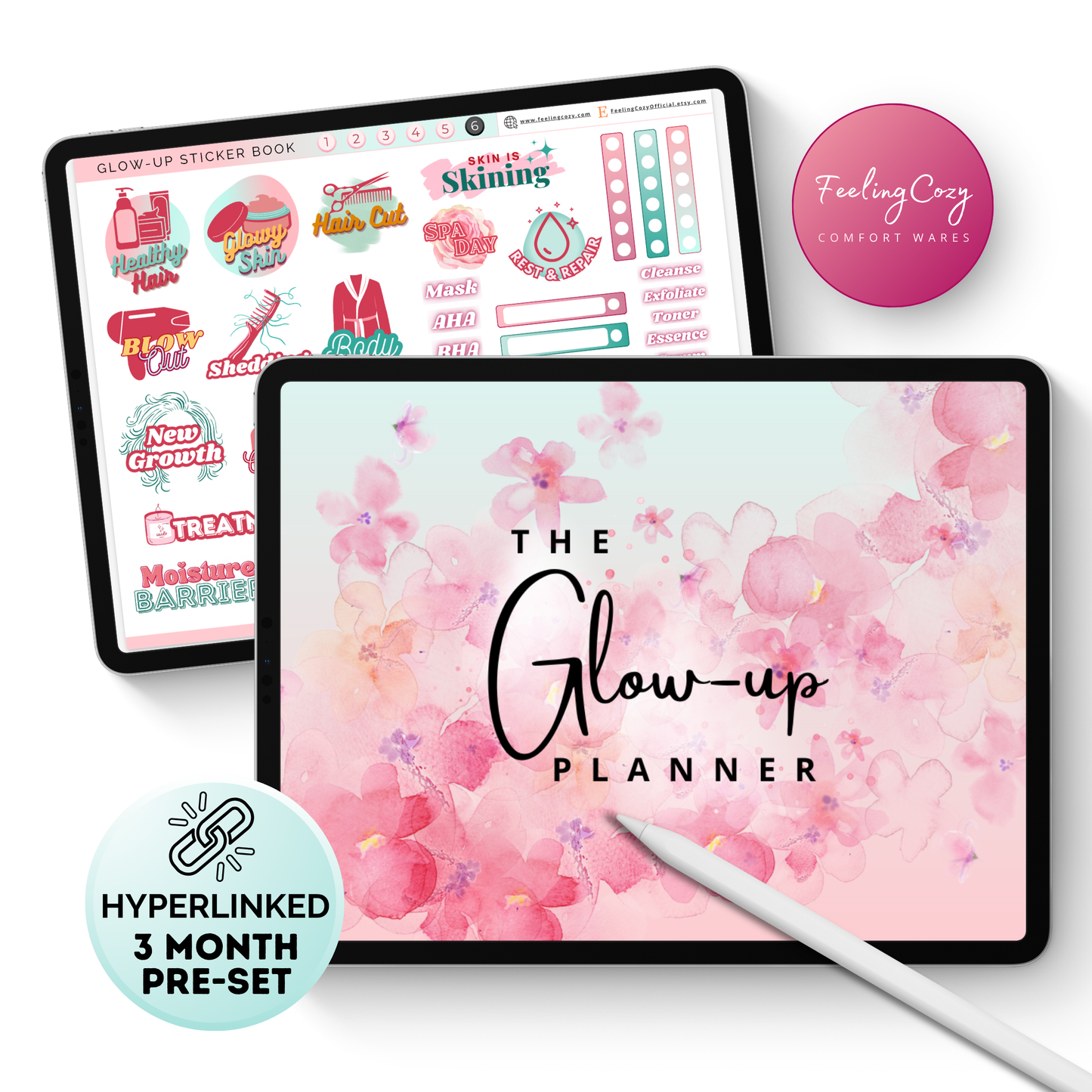 Digital Fitness Planner (Ombre) | Landscape Edition  | iPad, Samsung Tablet - Notability / Goodnotes Planner