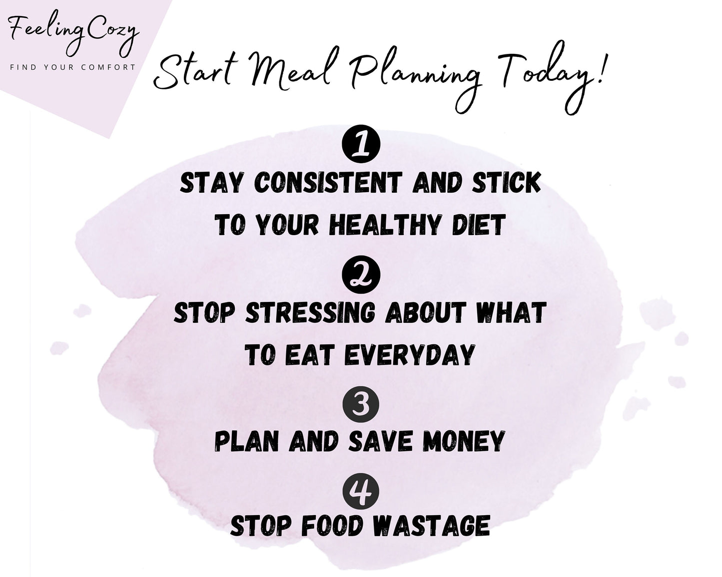 Meal Planner & Grocery List (Purple) | Printable & Editable Version Included