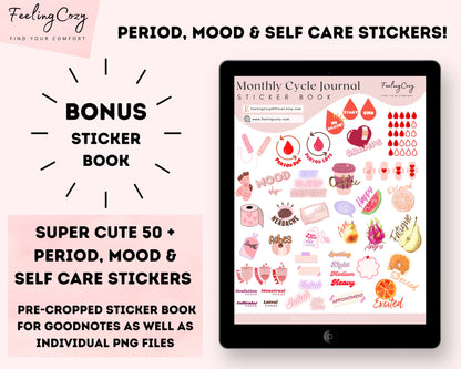 Digital Monthly Cycle Journal (Pink)