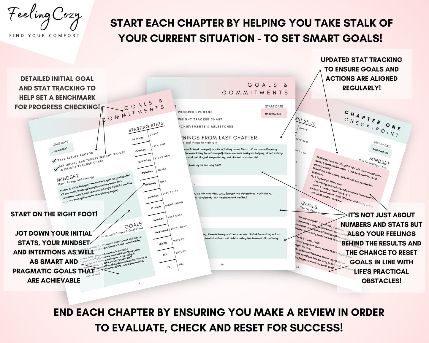 8 Week Weight Loss Journal (Ombre) | Printable Edition