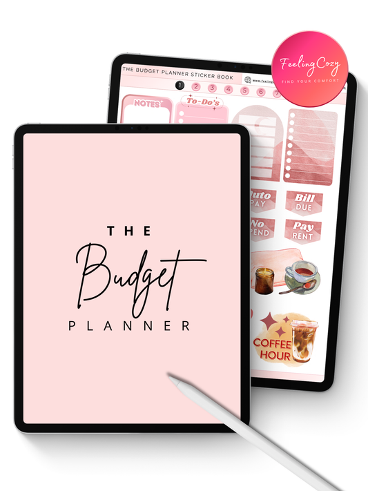 Digital Budget Planner (Pink) for iPad & Samsung | Goodnotes, Notability, Noteshelf | Undated & 2026-2027
